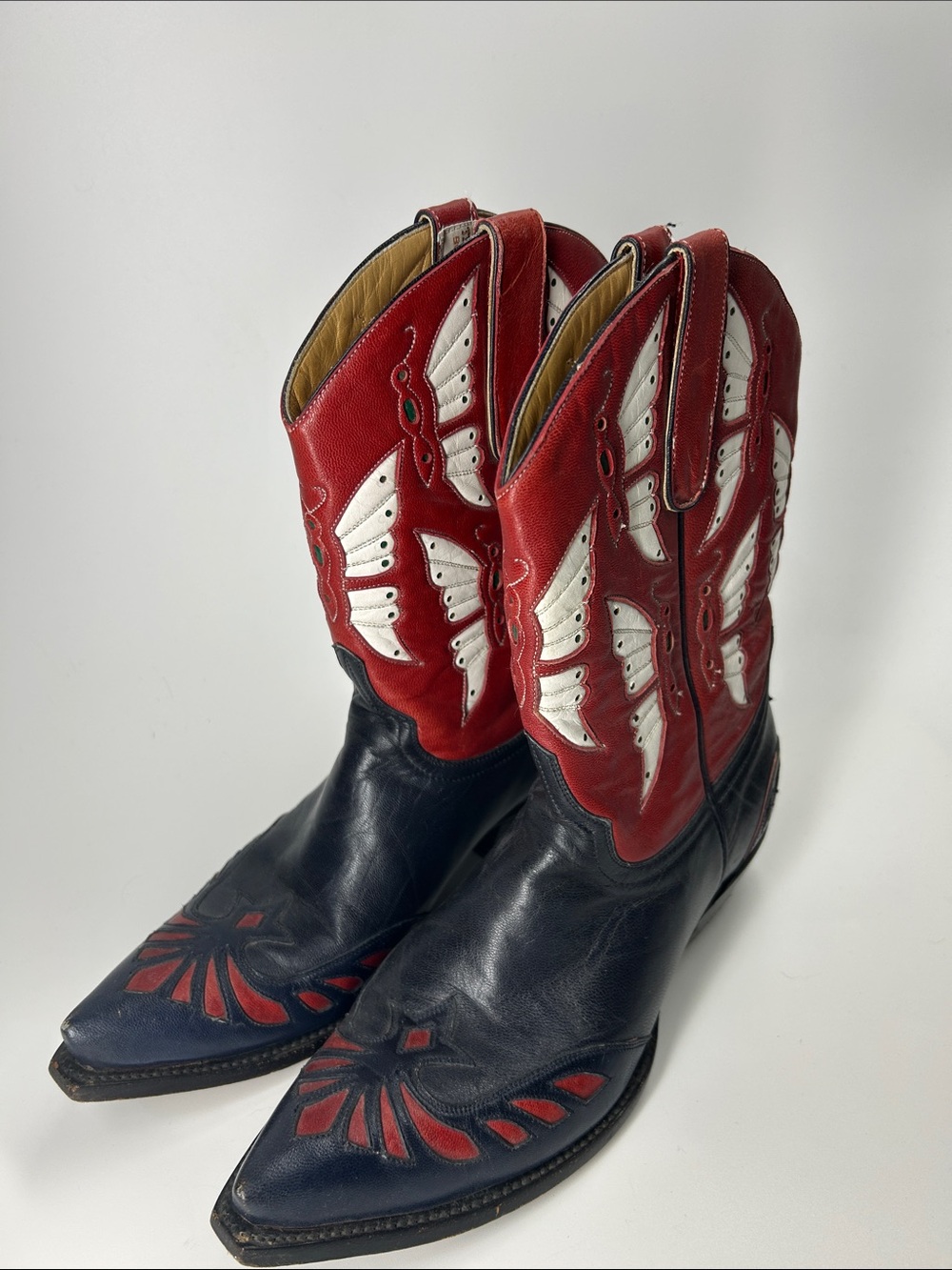 Vintage red white blue old gringo